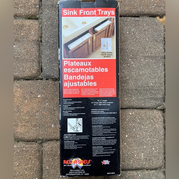 NEW NEVER USED Tip-Out Plastic Sink Trays for Base Cabinet, White, 6572-14-11-52 - Picture 8 of 8